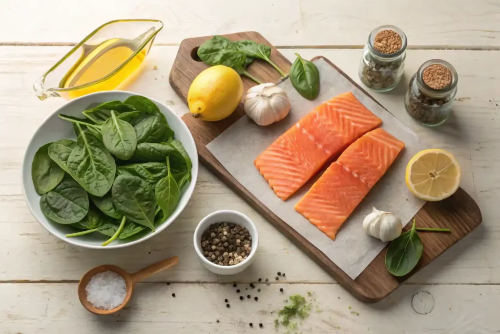 salmon and spinach recipe