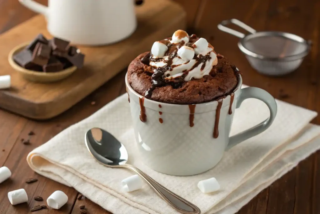 hot chocolate mug cake