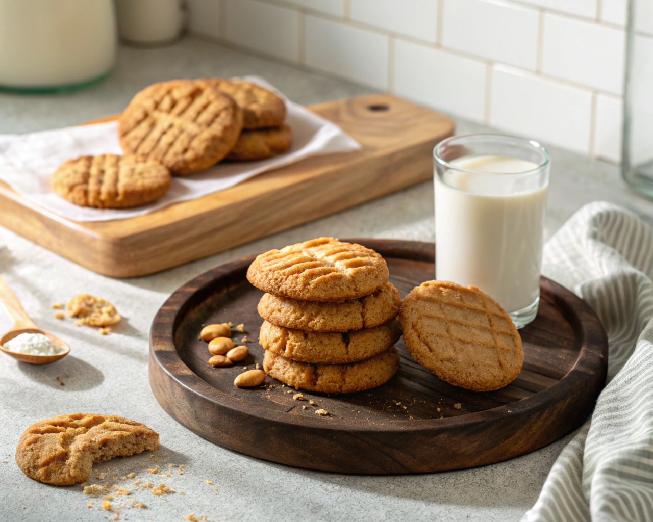 crispy peanut butter cookies