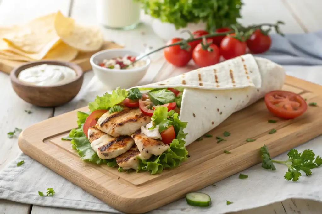 grilled chicken wrap