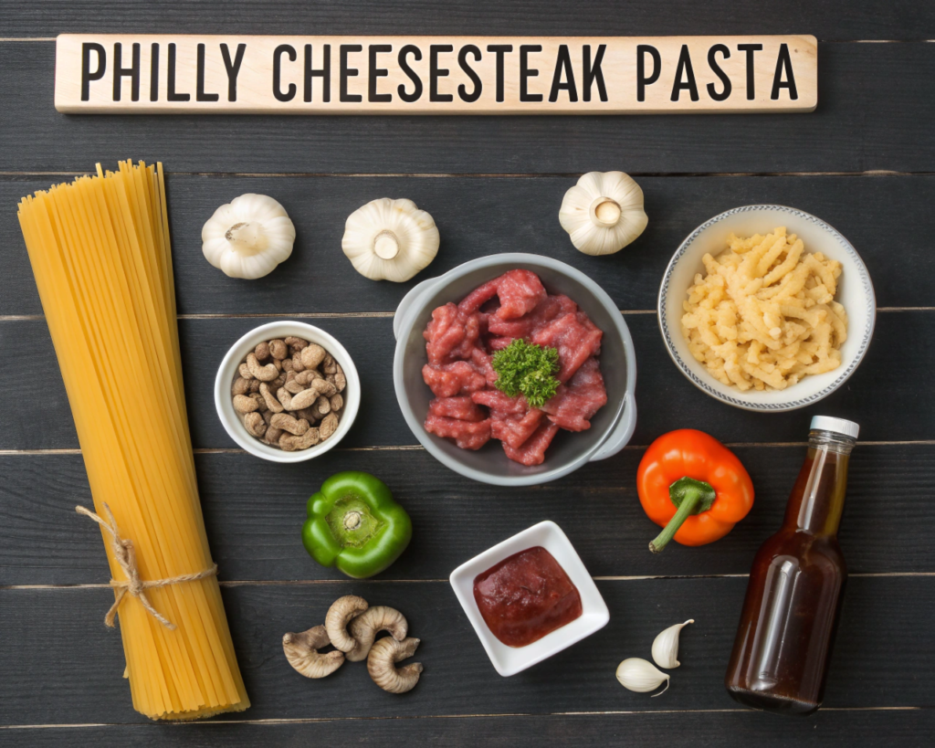 philly cheesesteak pasta