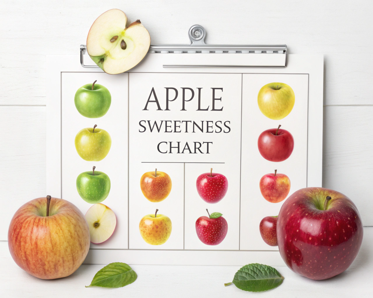 Apple sweertness chart