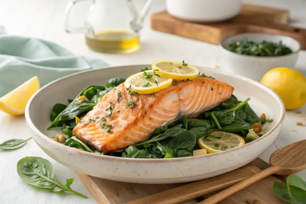 salmon and spinach recipe