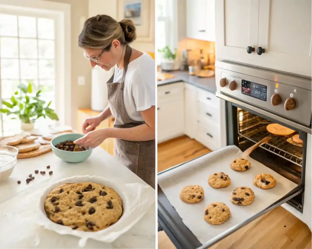 single serve chocolate chip cookie