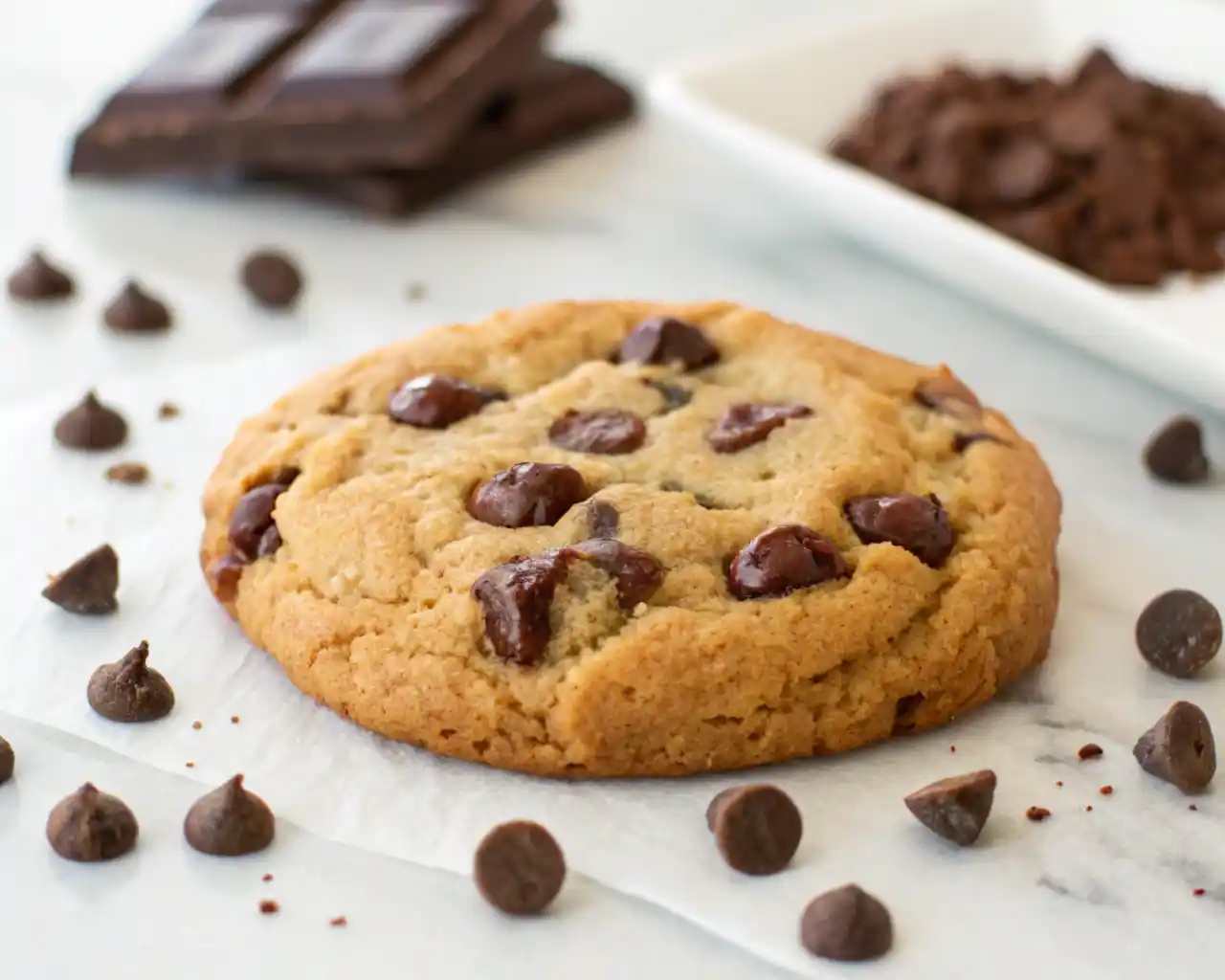 single serve chocolate chip cookie