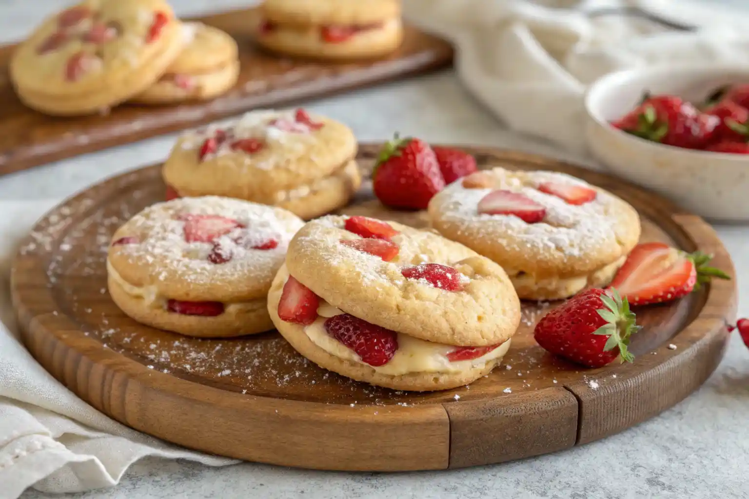 strawberry cheesecake cookies