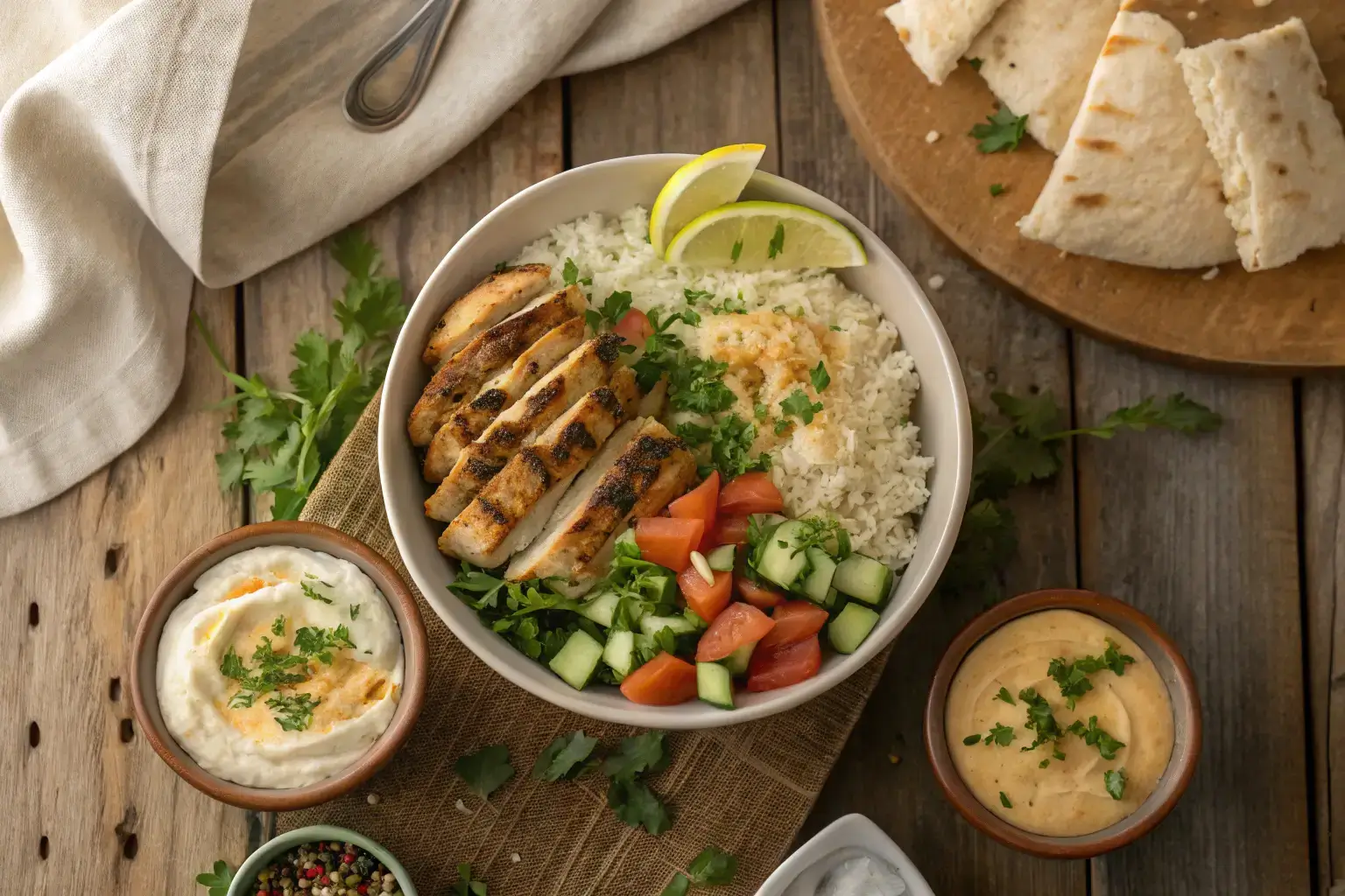 chicken shawarma bowl