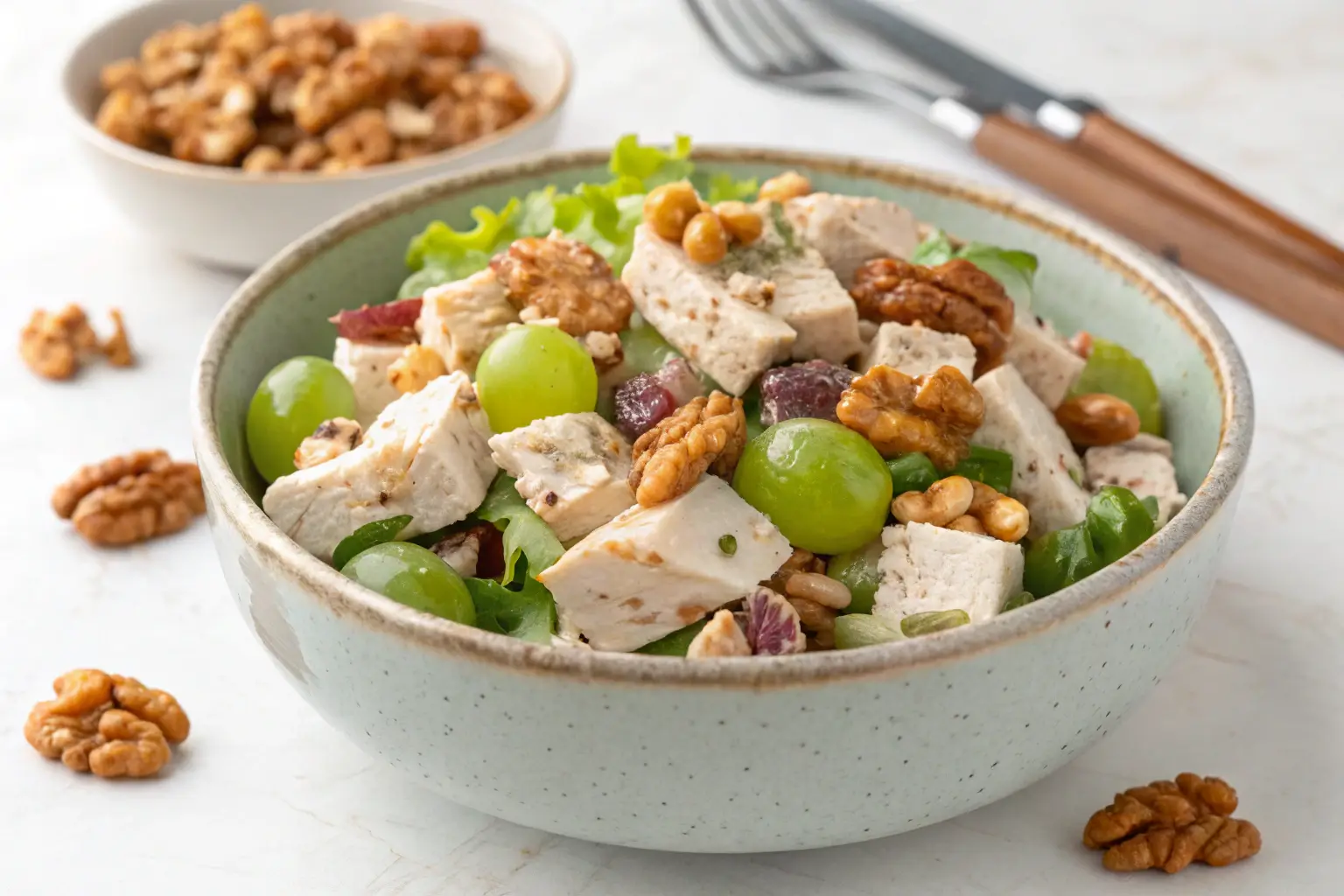 chicken salad with grapes and walnuts