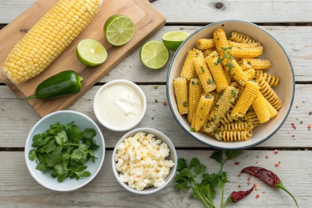 mexican street corn pasta salad