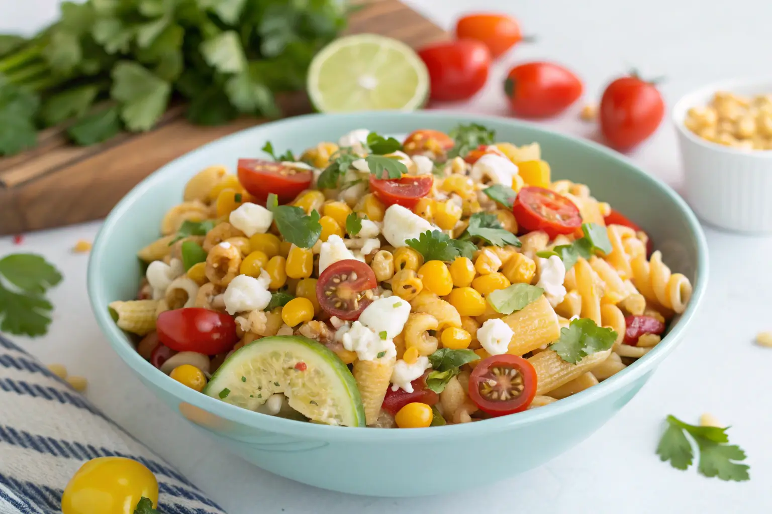 mexican street corn pasta salad