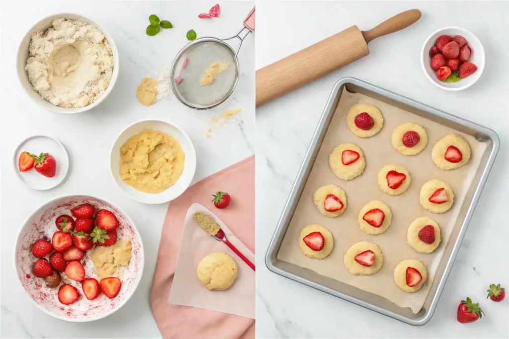 strawberry cheesecake cookies